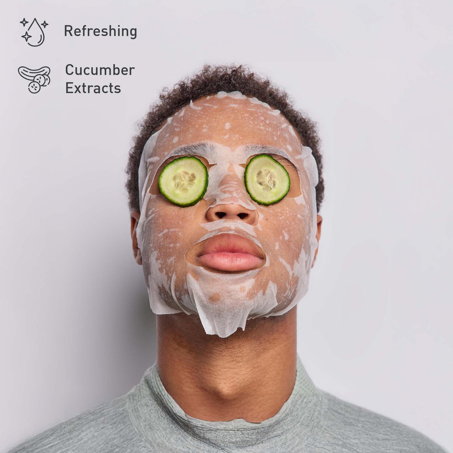 Ultimate Skincare Gift Bundle: Hydrating Cucumber Sheet Masks, Advanced Facial Cleansing Brush, Vitamin C Serum (3 fl. oz)-3