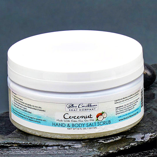 Blue Caribbean Scrub, 8 oz-Coconut