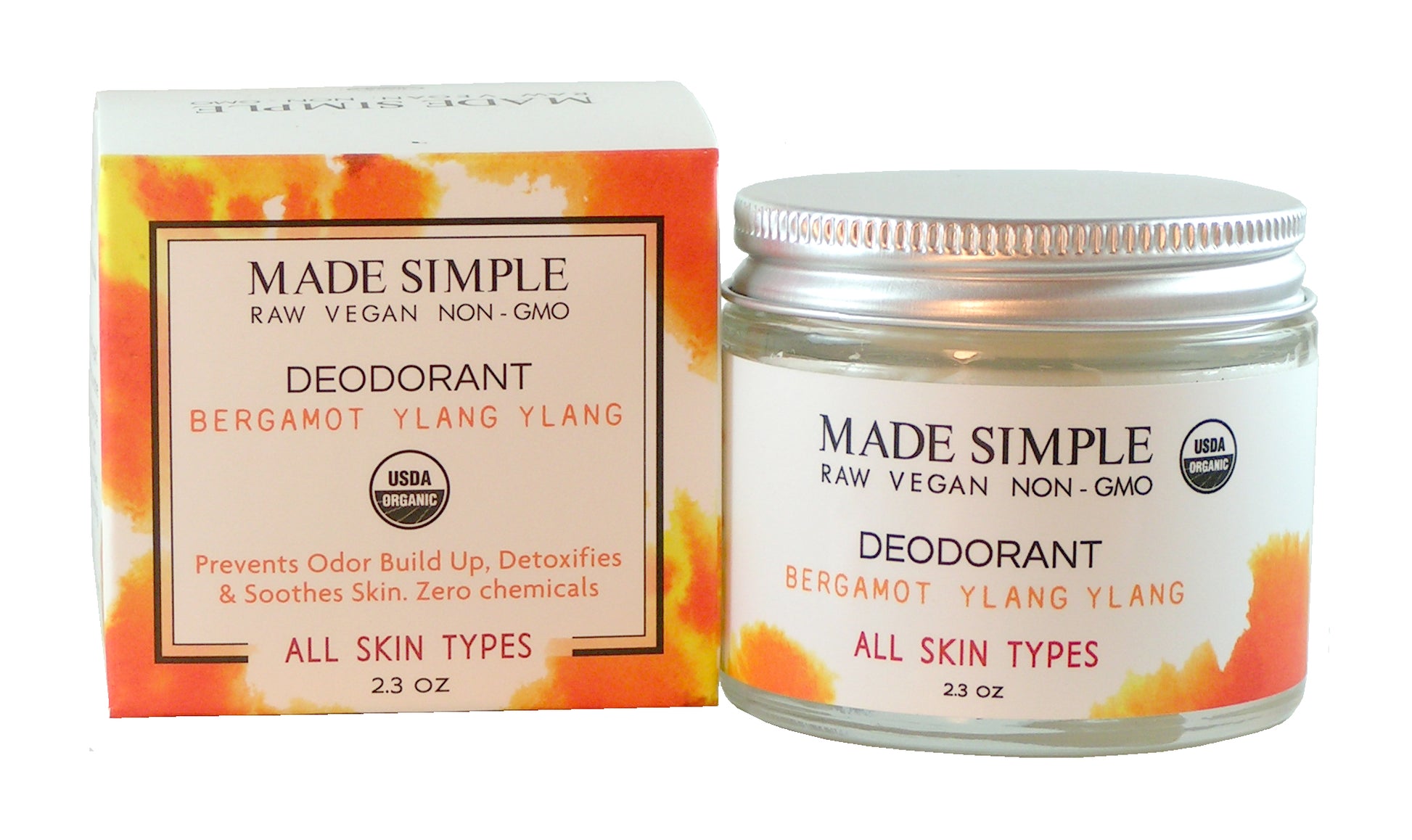 Bergamot Ylang Ylang Deodorant - Certified Organic, Vegan & Cruelty-free-1